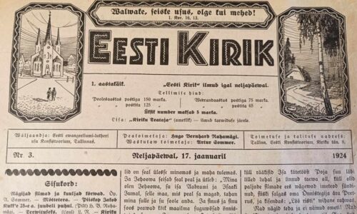 Sõnaviibe sajandi tagant: Eesti Kirik 17.01.1924