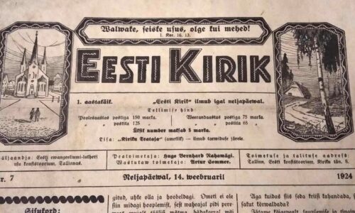Sõnaviibe sajandi tagant: Eesti Kirik 14.02.1924
