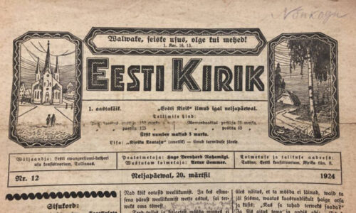 Sõnaviibe sajandi tagant: Eesti Kirik 20. märtsil 1924