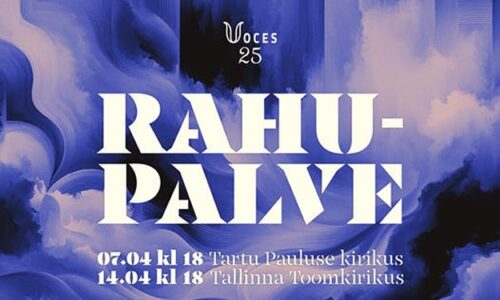 Kammerkoori Voces Tallinn kontsert „Rahupalve“