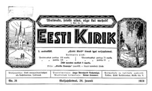 Sõnaviibe sajandi tagant: Eesti Kirik 26.06.1924