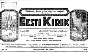 Sõnaviibe sajandi tagant: Eesti Kirik 10.07.1924