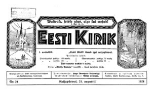 Sõnaviibe sajandi tagant: Eesti Kirik 21.08.1924