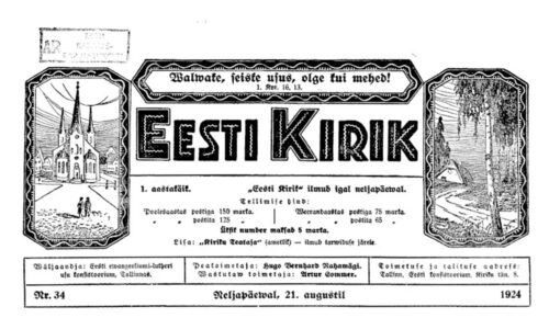 Sõnaviibe sajandi tagant: Eesti Kirik 21.08.1924