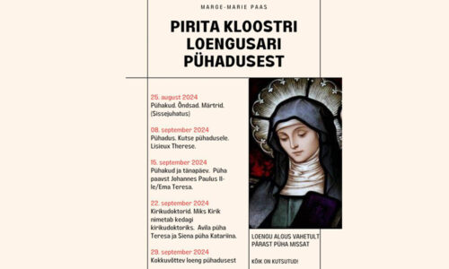 Pirita klooster kutsub loengusarjale