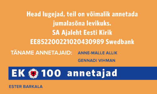 Täname kõiki annetajaid!