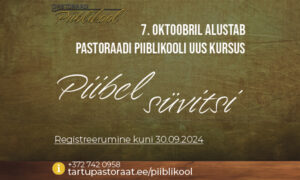 7. oktoobril alustab Pastoraadi piiblikool