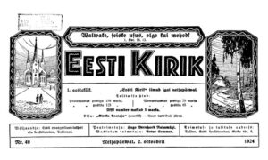 Sõnaviibe sajandi tagant: Eesti Kirik 02.10.1924