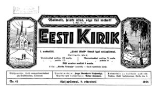 Sõnaviibe sajandi tagant: Eesti Kirik 09.10.1924