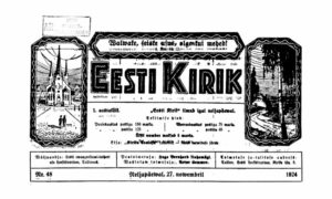 Sõnaviibe sajandi tagant: Eesti Kirik 27.11.1924