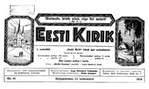 Sõnaviibe sajandi tagant: Eesti Kirik 13.11.1924