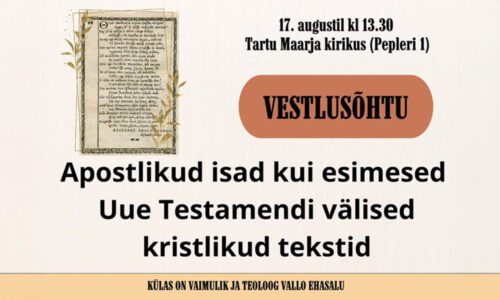 Vestlusõhtu Vallo Ehasaluga Tartus