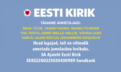 Täname kõiki annetajaid!