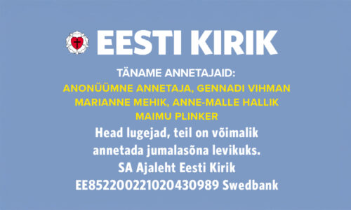 Täname kõiki annetajaid!