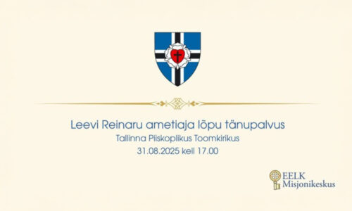 Misjonikeskuse juhataja Leevi Reinaru ametiaja lõpupalvus