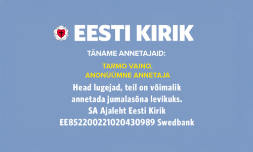 Täname kõiki annetajaid!