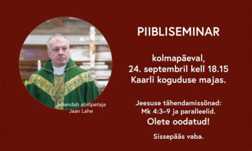 Piibliseminar Tallinna Kaarlis