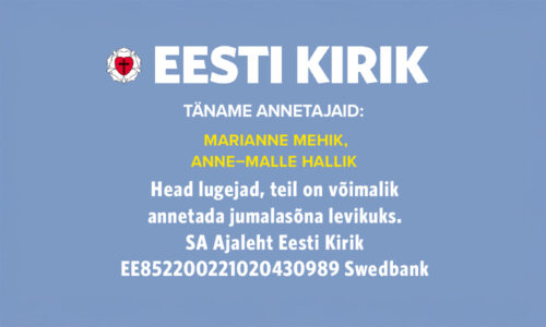 Täname kõiki annetajaid!