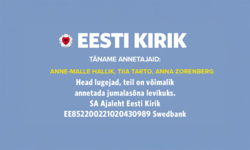 Täname kõiki annetajaid!