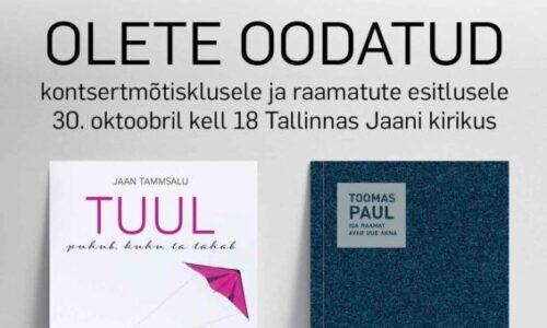 Kahe vaimuliku raamatute ühine esitlus Tallinna Jaanis