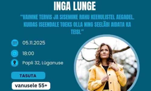 Lüganuse kirikus Inga Lunge