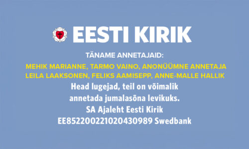 Täname kõiki annetajaid!