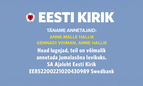 Täname kõiki annetajaid!