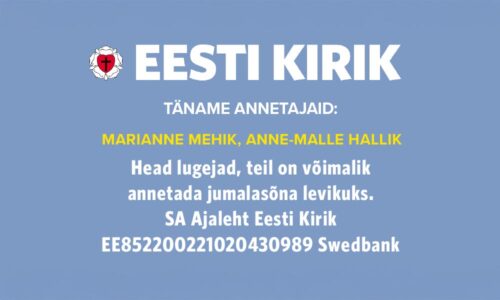 Täname kõiki annetajaid!