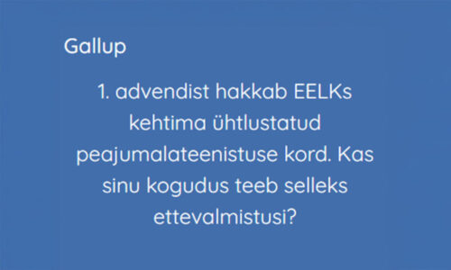 Gallup: ühtlustatud peajumalateenistuse kord