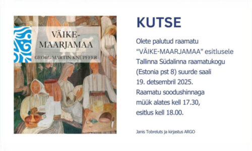 „Väike-Maarjamaa" on pastor Knüpfferi (1850–1860) lapsepõlvemälestused