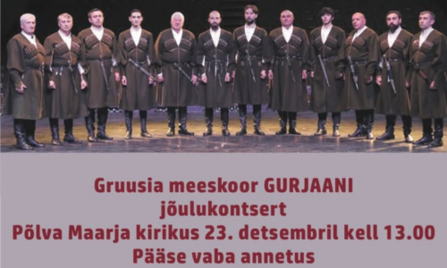 Põlva kirikus Gruusia meeskoori jõulukontsert