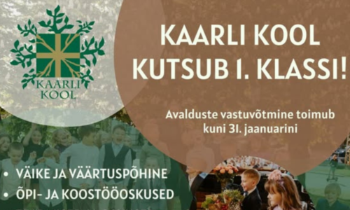 Kaarli Kool kutsub 1. klassi
