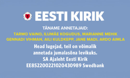 Täname kõiki annetajaid!
