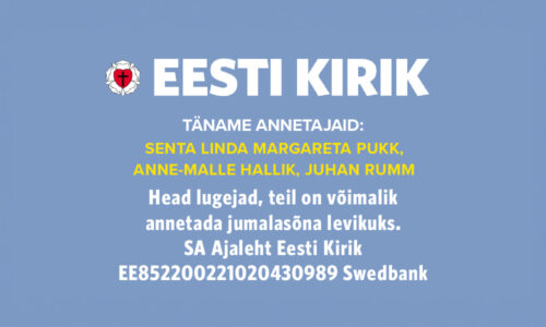 Täname kõiki annetajaid!