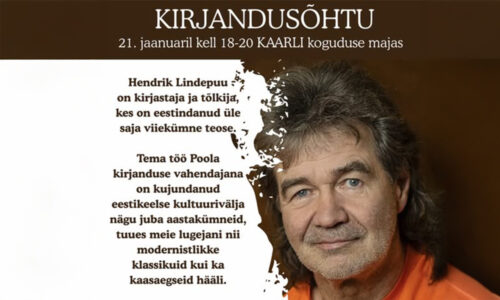 Kirjandusõhtu Kaarli koguduse majas