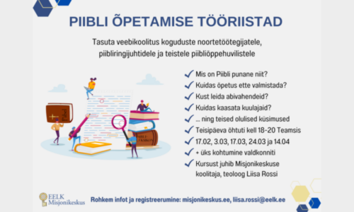 Vajad Piibli õpetamiseks tööriistu?