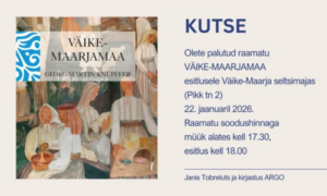 Väike-Maarjas esitletakse Väike-Maarjamaa raamatut