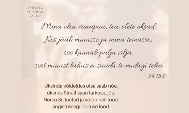 Misjonikeskuse paastukalender 2026