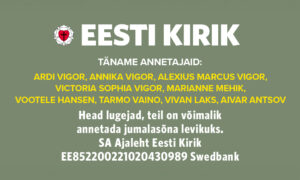 Täname kõiki annetajaid!