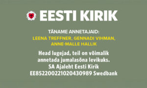 Täname kõiki annetajaid!