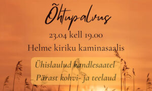 Õhtupalvus Helme kirikus