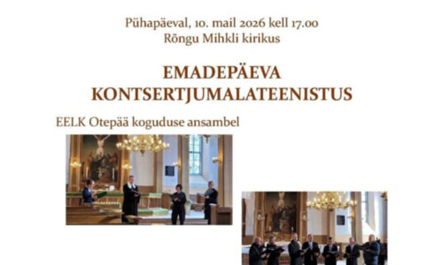 Emadepäeva kontsertjumalateenistus Rõngus