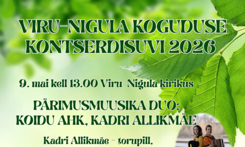Viru-Nigula koguduse kontserdisuvi 2026