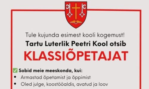 Kristlik kool otsib klassiõpetajat