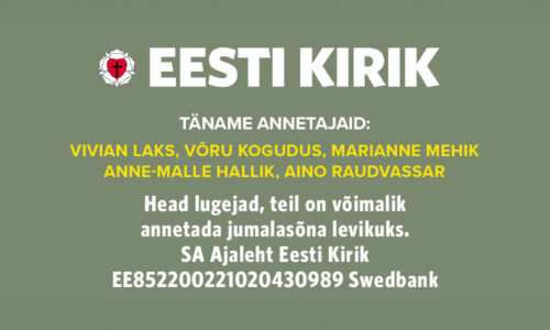 Täname kõiki annetajaid!