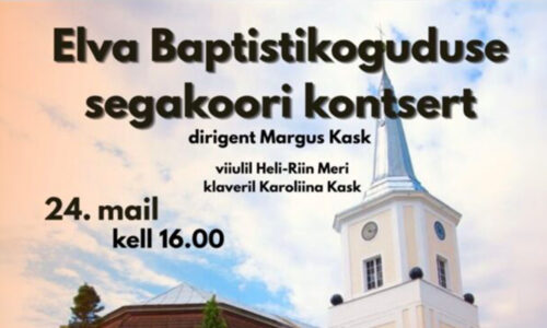 Valga kirikus esineb Elva baptistikoguduse koor