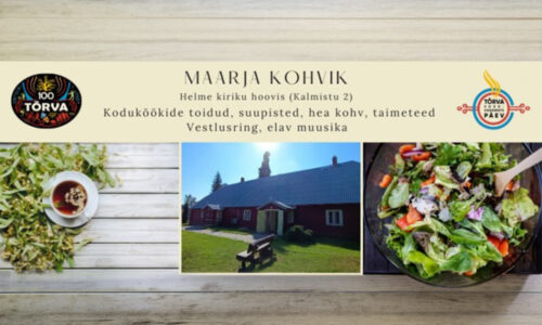 Maarja kohvik Helme kiriku hoovis ootab