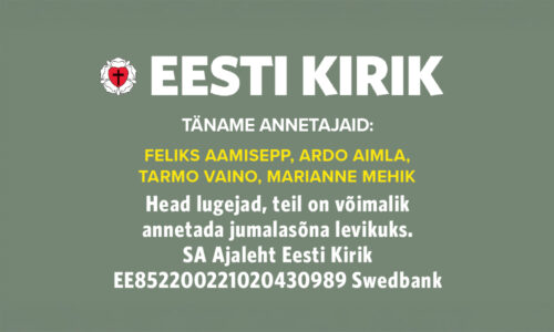 Täname kõiki annetajaid!