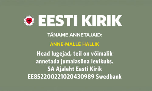Täname kõiki annetajaid!