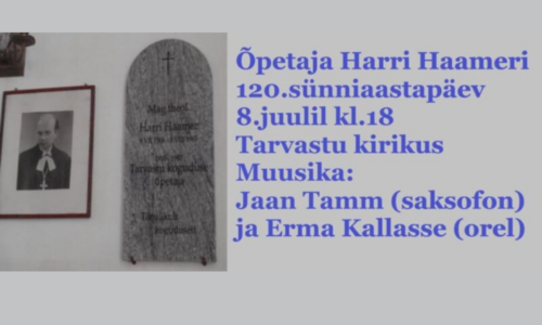 Harri Haameri 120. sünniaastapäeva tähistamine